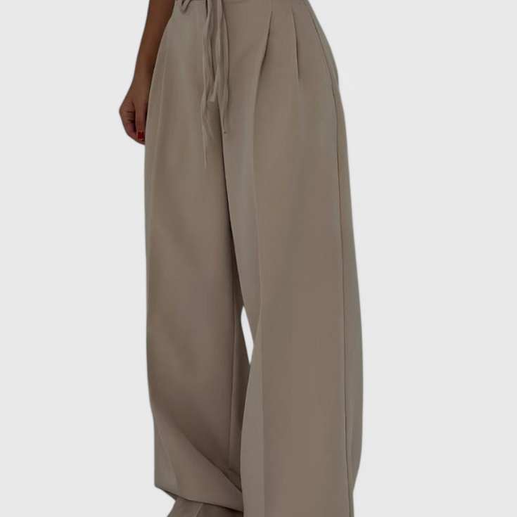 Sophie Pantalones de pierna ancha con cordones