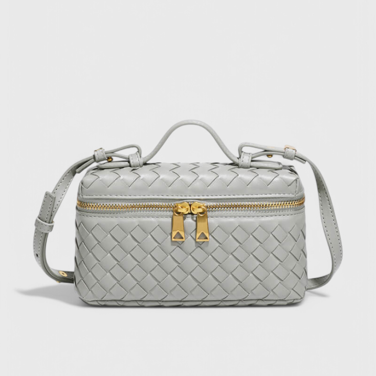 Milla Bolso Mini Woven con Accesorios Dorados