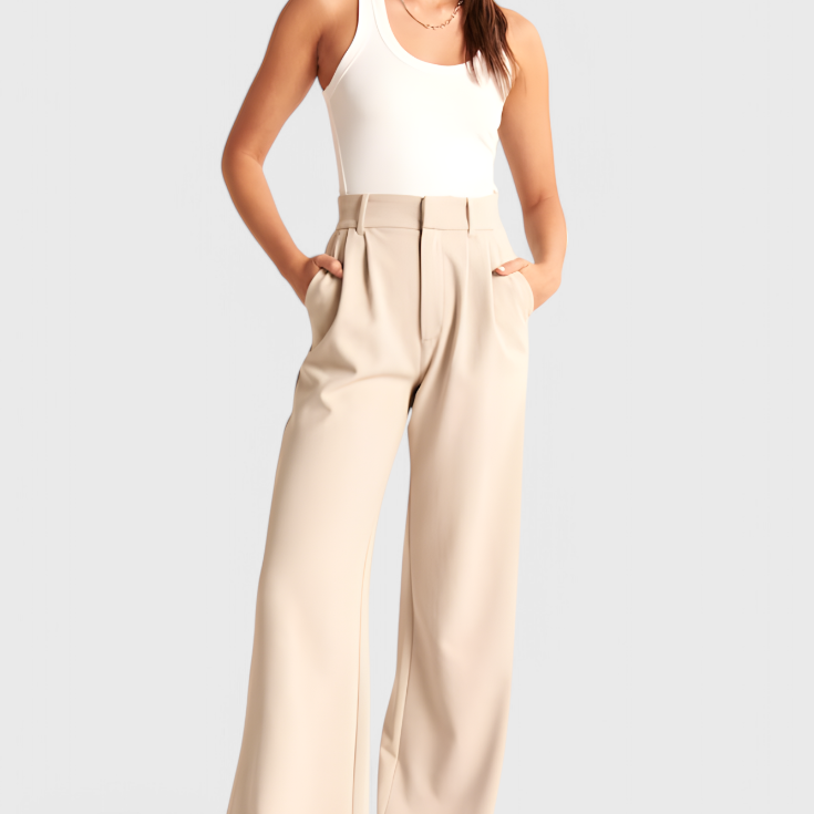 Tinashe Pantalones Tailored de Pierna Ancha