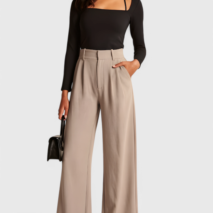 Tinashe Pantalones Tailored de Pierna Ancha