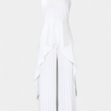 Chrysoula Conjunto Asimétrico con Pantalón Plisado