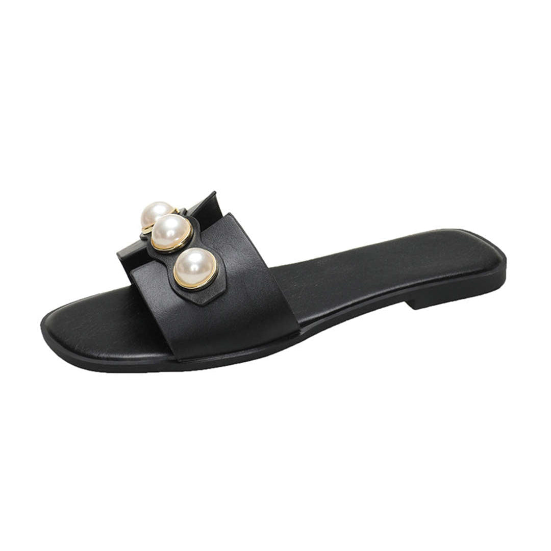 Zapatillas Planas de Perlas