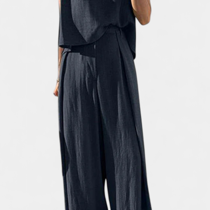Lauren Conjunto de Dos Piezas de Pierna Ancha