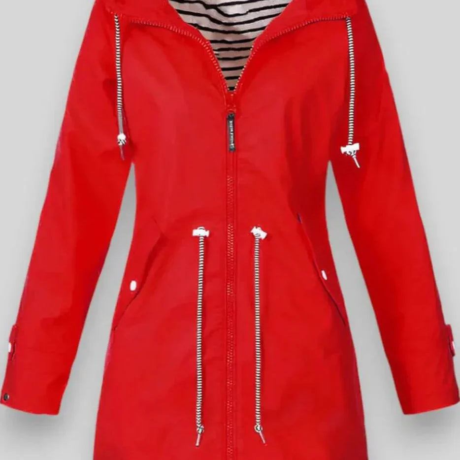 Chaqueta de Lluvia Impermeable Aria Estilosa para Uso Diario