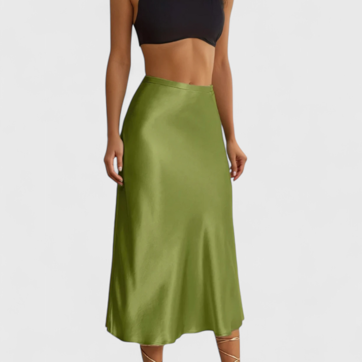 Maxima Falda Midi con Cintura Alta