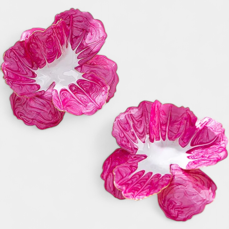 Pendientes Geométricos con Forma de Flor