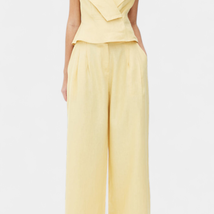 Hayden Conjunto Top Asimétrico y Pantalón Palazzo